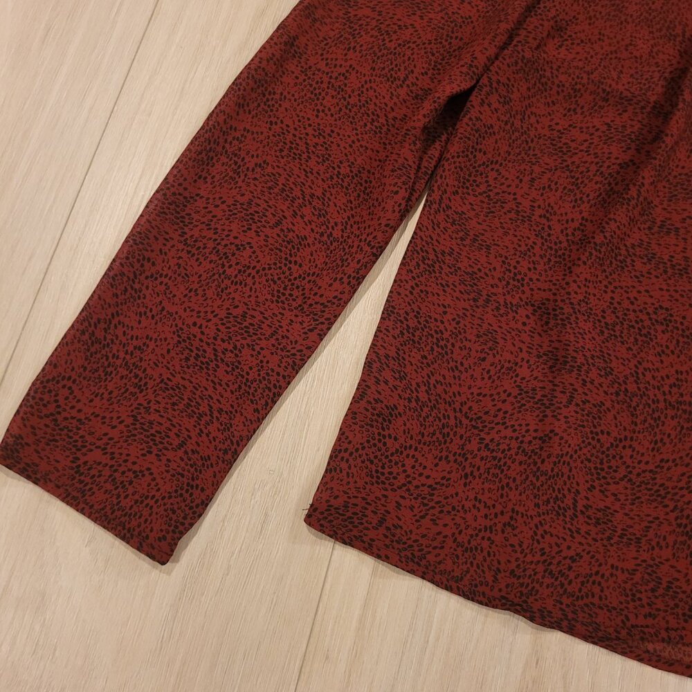 NWT DYNAMITE | Kaia Mock Neck Blouse w/ Bow Long Sleeve Top | Sz. S - Picture 7 of 13